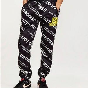 Do Not Cross Print Jogger